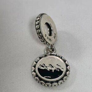 Pandora Canadian Rockies "Three Sisters" Dangle Charm, S925 Silver Jewelry